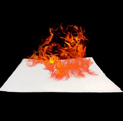 Magic paper burning